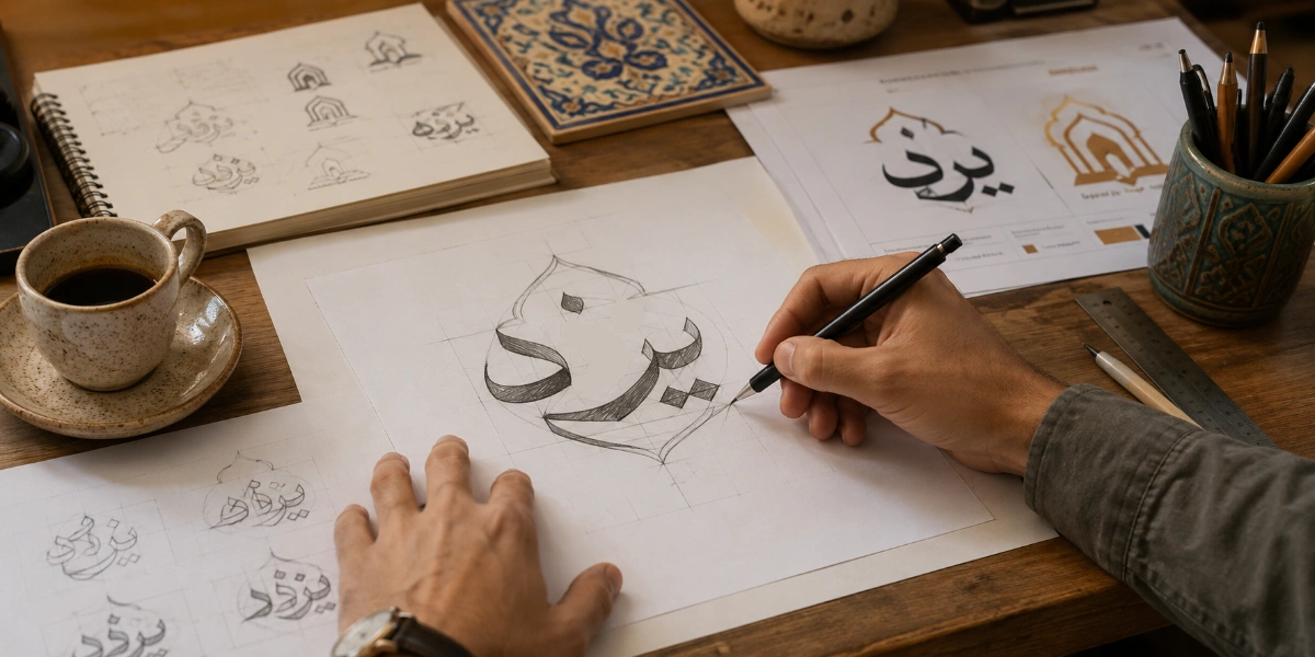 خط فارسی چگونه وارد دنیای طراحی لوگو شد؟