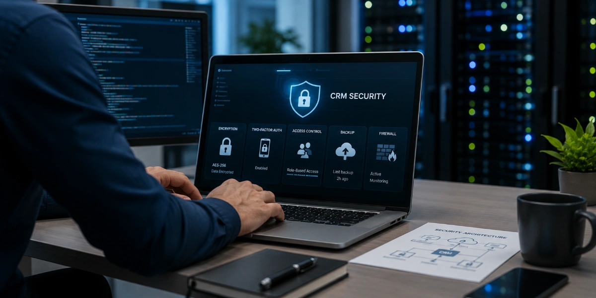 چه راهکارهای فنی برای افزایش امنیت CRM وجود دارد؟
