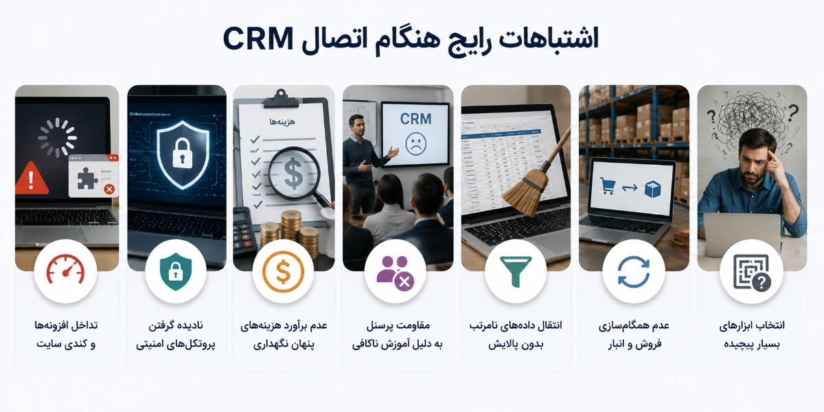 هنگام اتصال سایت به CRM از چه اشتباهاتی باید پرهیز کرد؟